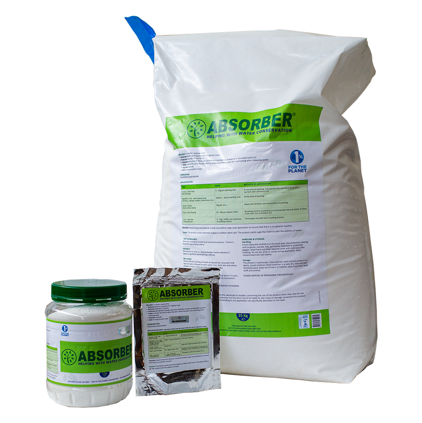 Absorber Water Retainer Small Granules - 100g