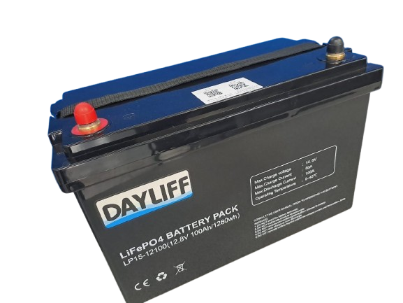 DAYLIFF DLIP 1.3KWH 100AH 12V LITHIUM ION BATTERY - FREE STANDING